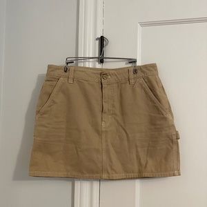 TNA Bellan mini skirt khaki cargo pocket skirt size 6